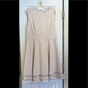 Calvin Klein Womens Light Pink Knee Length Cocktail Dress Size 14